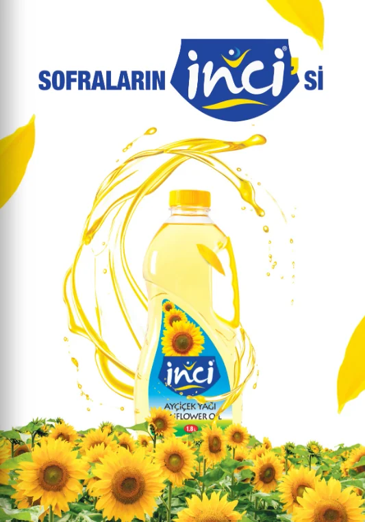 Sofraların İncisi; İnci ayçiçek yağı kataloğu kapak görseli